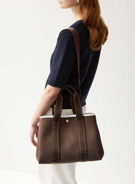 RUE DE VERNEUIL - The Traversée Brown Medium Cotton Tote - 7