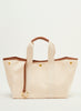 RUE DE VERNEUIL - Traversée Tote -  Medium - Verneuil Canvas - Natural / Camel - Front