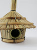 Round Thatched Bird House - close up