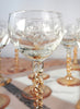 Set of Eight Vintage Etched Liquor Glasses - 3