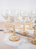 Set of Eight Vintage Etched Liquor Glasses - 4