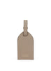 SMYTHSON - Panama Leather Luggage Tag - Sandstone - Front