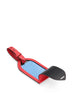 SMYTHSON - Panama Leather Luggage Tag - Scarlet Red - Back