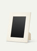 SMYTHSON - Photo Frame - Medium - Panama Leather - Chalk - Side