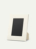 SMYTHSON - Photo Frame - Small - Panama Leather - Chalk - Side
