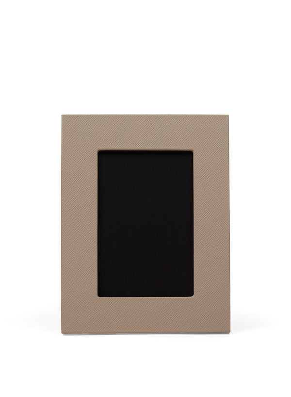 SMYTHSON - Small Panama Leather Photo Frame - Sandstone - Front