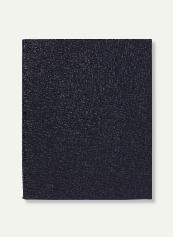 SMYTHSON - Portobello Notebook - Ludlow Leather - Navy - Front