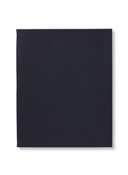 SMYTHSON - Portobello Notebook, Navy - Front