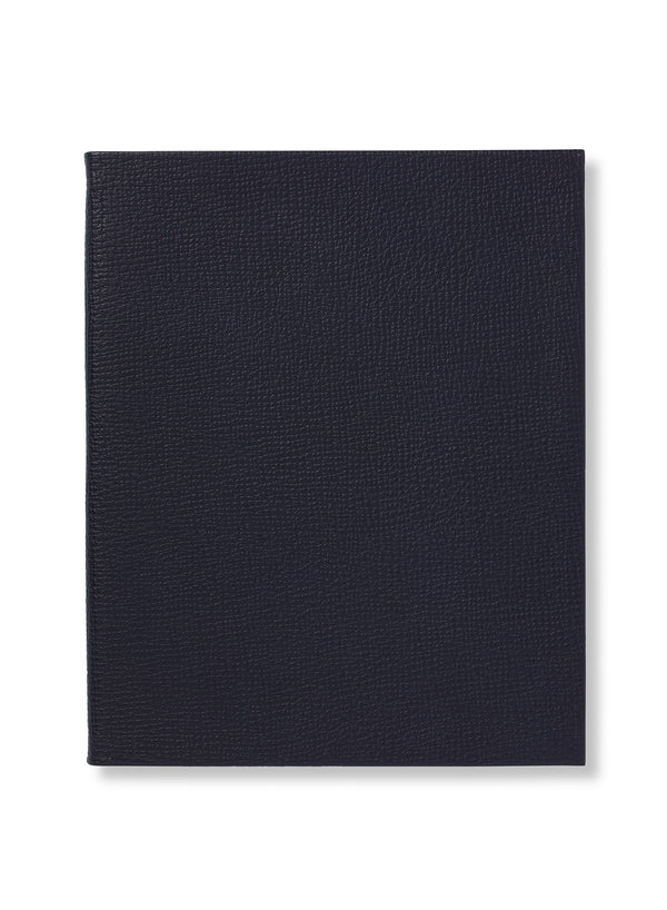 SMYTHSON - Portobello Notebook, Navy - Front