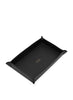 SMYTHSON - Panama Leather Rectangular Trinket Tray - Black - Angle