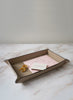 SMYTHSON - Rectangular Trinket Tray - Small - Panama Leather - Sandstone - Lifestyle 