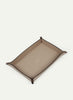 SMYTHSON - Rectangular Trinket Tray - Small - Panama Leather - Sandstone - Side