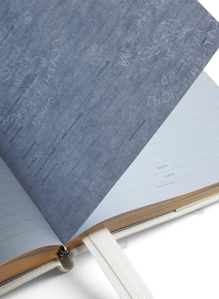 SMYTHSON - SAY I DO Panama Leather Wedding Planner - White - Inside
