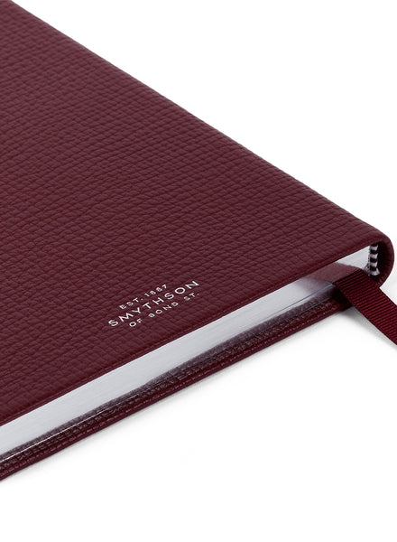 SMYTHSON - Soho Notebook, Dark Cherry - Back