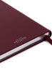 SMYTHSON - Soho Notebook, Dark Cherry - Back