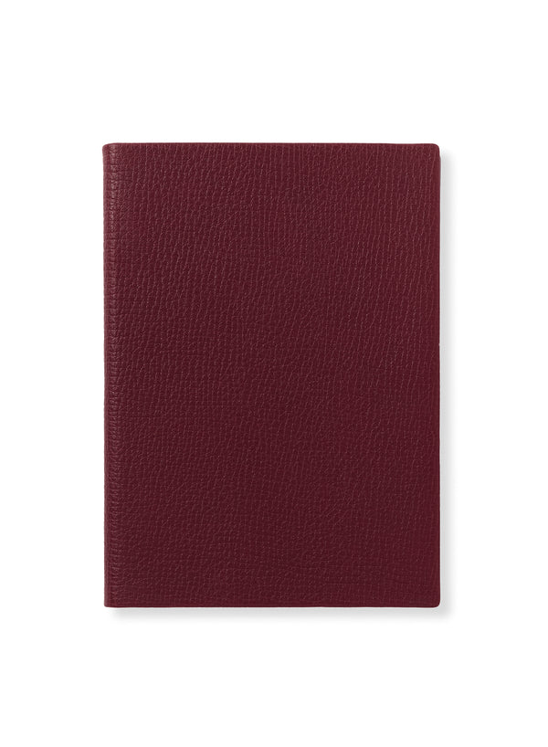SMYTHSON - Soho Notebook, Dark Cherry - Front
