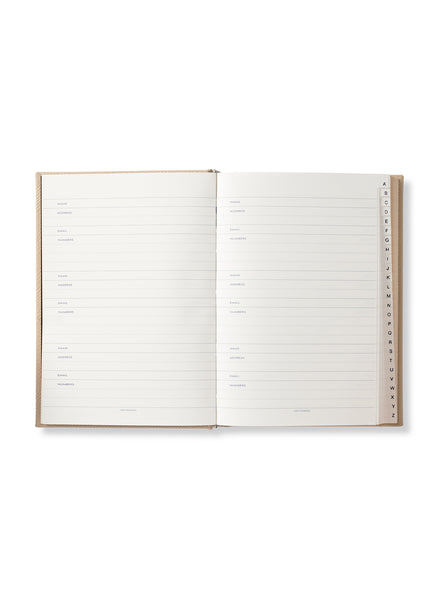 SMYTHSON - Panama Leather Address Book - Sandstone - Inside