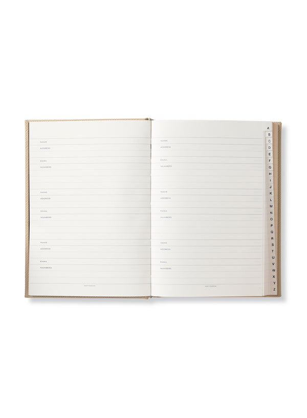 SMYTHSON - Panama Leather Address Book - Sandstone - Inside