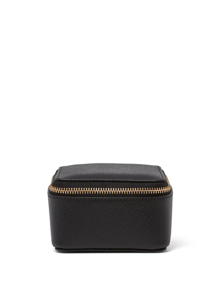 SMYTHSON - Panama Medium Trinket Case, Black - Front