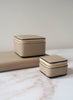 SMYTHSON - Trinket Case - Crossgrain Leather - Medium - Sandstone - Lifestyle 1
