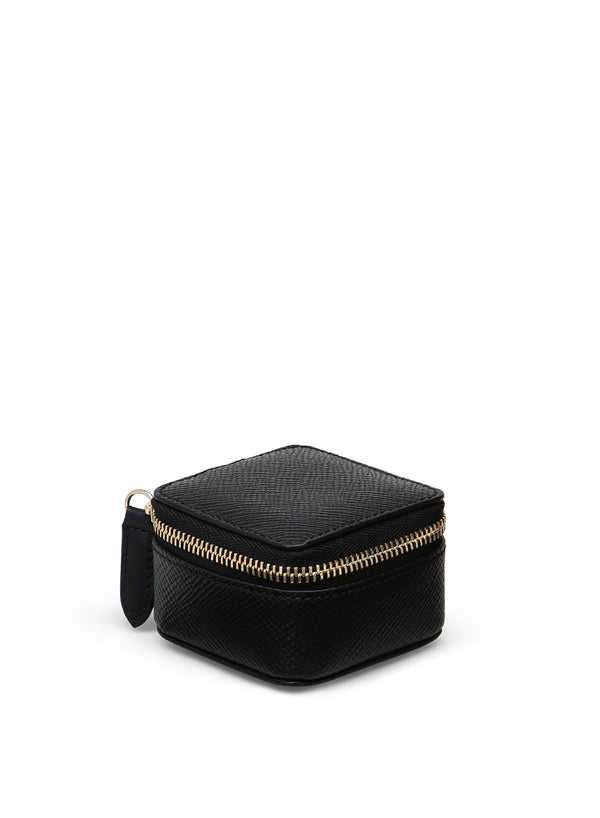 SMYTHSON - Panama Square Trinket Case, Black - Angle