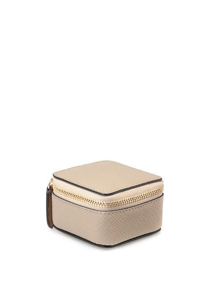 SMYTHSON - Panama Square Trinket Case, Sandstone - Angle