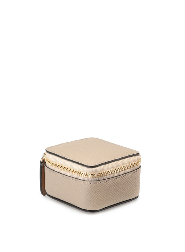 SMYTHSON - Panama Square Trinket Case, Sandstone - Angle