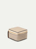 SMYTHSON - Trinket Case - Crossgrain Leather - Small - Sandstone - Side