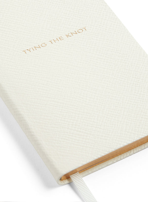 SMYTHSON - TYING THE KNOT Panama Leather Notebook - Angle
