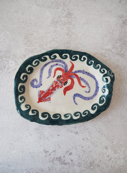 MEGAN BAKER - Oval Squid Plate - 1