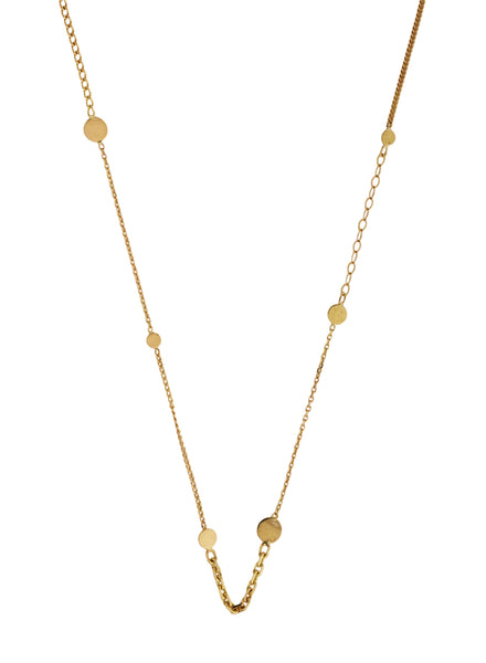 Ancient Worlds Chain Gold Necklace - Detail