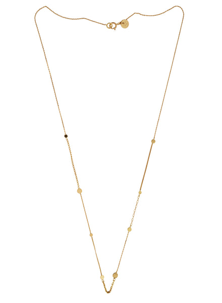 Ancient Worlds Chain Gold Necklace - Flat