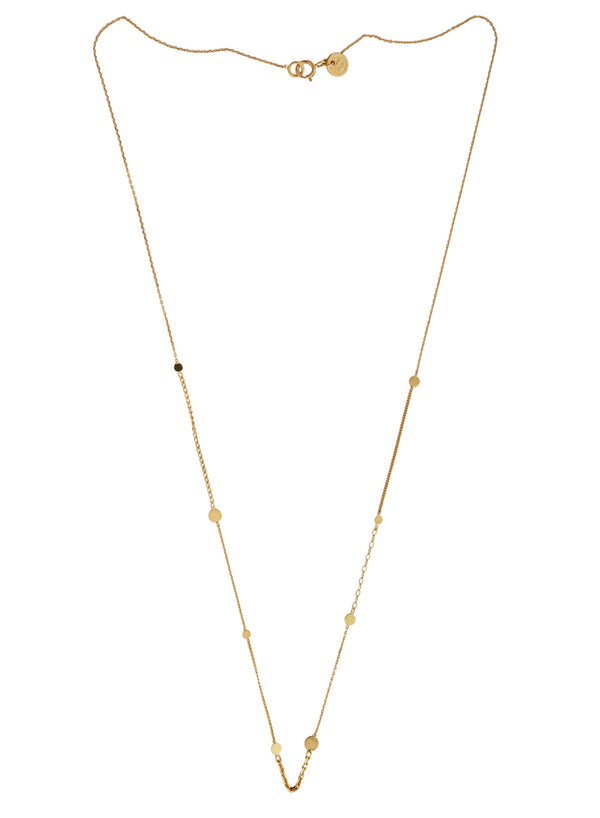 Ancient Worlds Chain Gold Necklace - Flat