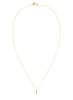 Enchanting Emeralds Baguette Gold Necklace - Flat