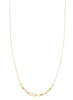 Linked With Love Long Gold Necklace - Detail