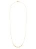 Linked With Love Long Gold Necklace - Flat