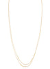 Sycamore Long Gold Necklace - Flat