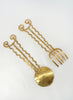 Sebastião Lobo - Handcrafted Solid Brass Salad Servers III - Detail 3