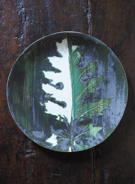 SASKIA SPENDER Set of Five Green Leaf Plates - 2