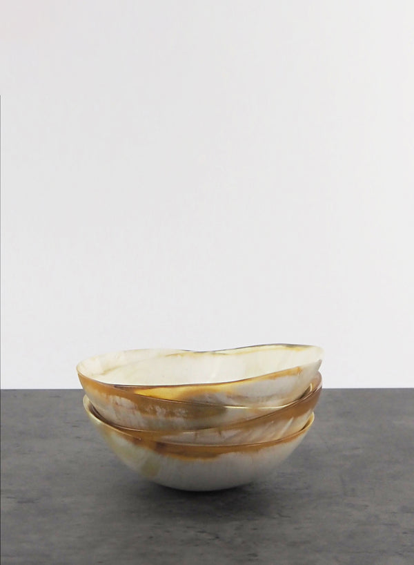Four Small Horn Bowls - Front