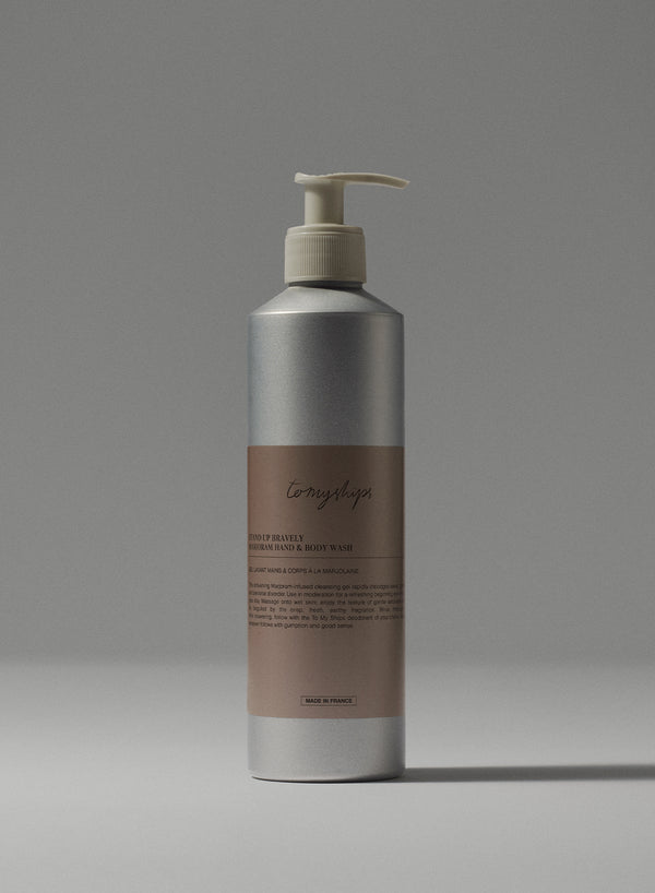 TO MY SHIPS Stand Up Bravely Marjoram Hand & Body Wash, 375ml - Front