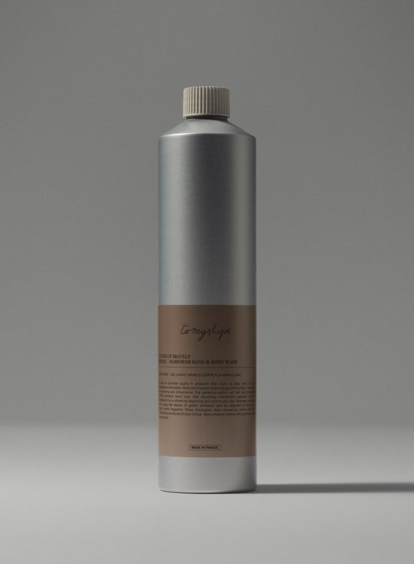 TO MY SHIPS Stand Up Bravely Marjoram Hand & Body Wash Refill, 750ml - Front