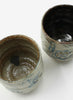 TROY TOWN -  Set of Two Tea Cups (Yunomi) with Hakeme Glaze - Detail 3