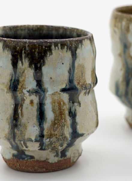 TROY TOWN - Set of Two Tea Cups (Yunomi) with Nuka Glaze - Detail 2