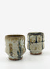 TROY TOWN - Set of Two Tea Cups (Yunomi) with Nuka Glaze - Lead Image
