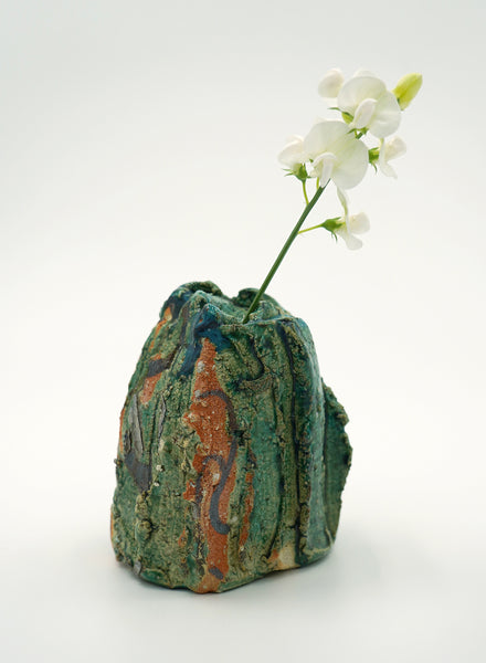 TROY TOWN - Shiga Oribe Bud Vase - Lifestyle