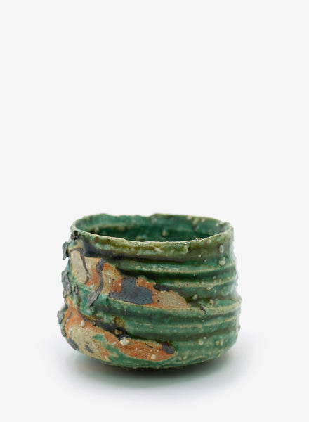 TROY TOWN - Shiga Oribe Chawan (Tea Bowl) - Lead Image