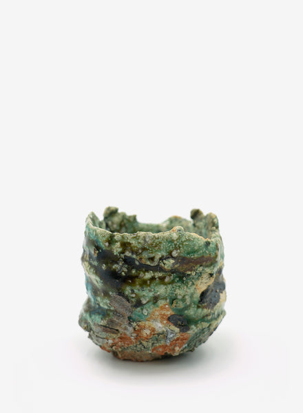 TROY TOWN - Shiga Oribe Guinomi (Sake / Espresso Cup) - Lead Image