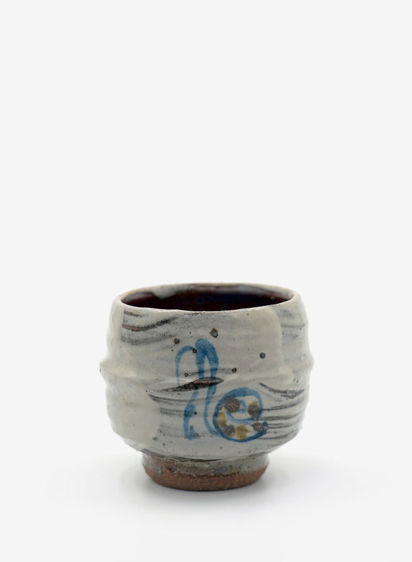 TROY TOWN - Tea Cup (Yunomi) with Hakeme Glaze - Lead Image