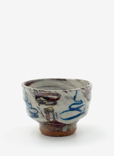 TROY TOWN - Tea Cup (Yunomi) with Hakeme Glaze - Lead Image
